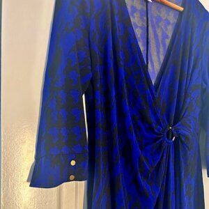Black + Blue VERY cute maternity dress